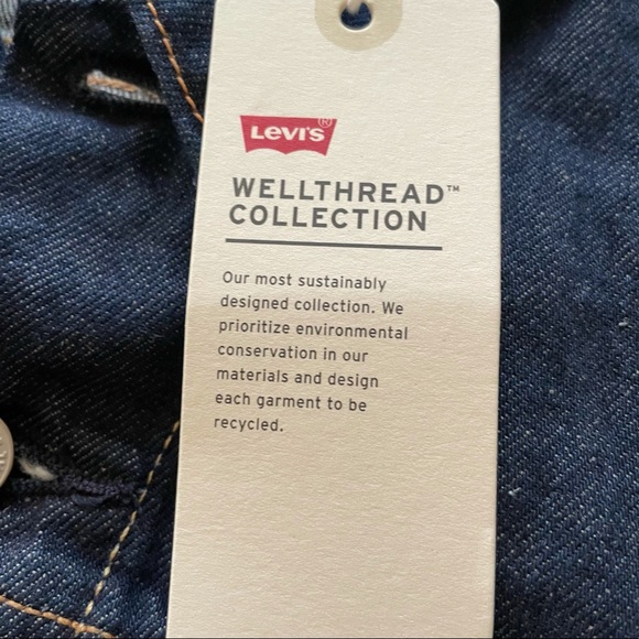 NWOT Men’s S Levi’s Wellthread Collection Cottonized Hemp Jean Jacket $168 - Picture 2 of 8